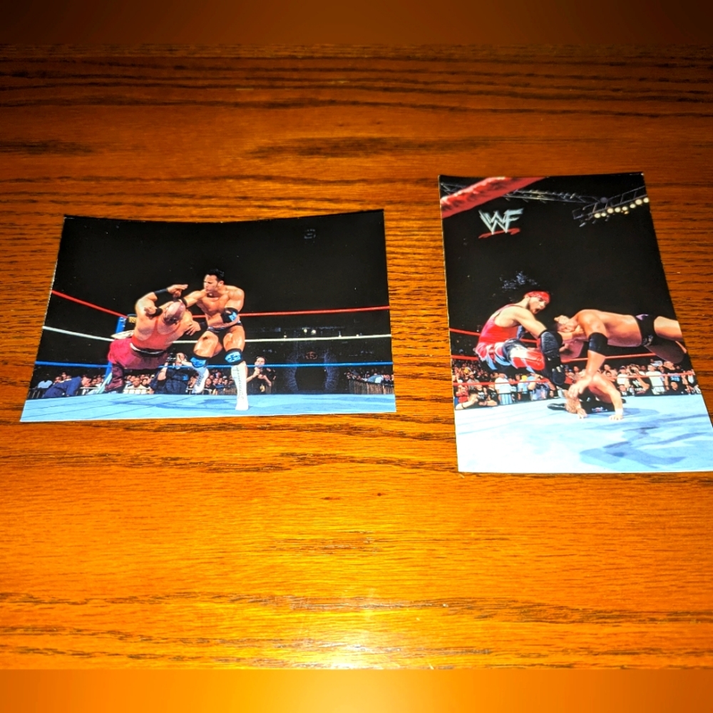 The Rock WWF Wrestlemania Live! 4" x 6" PhotoCards Set